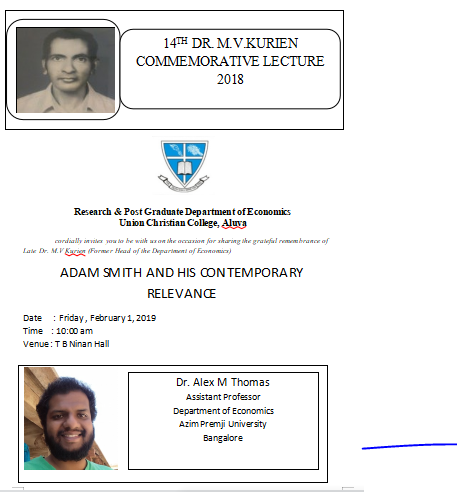 14 Dr. M V Kurien Commemmorative Lecture 2019